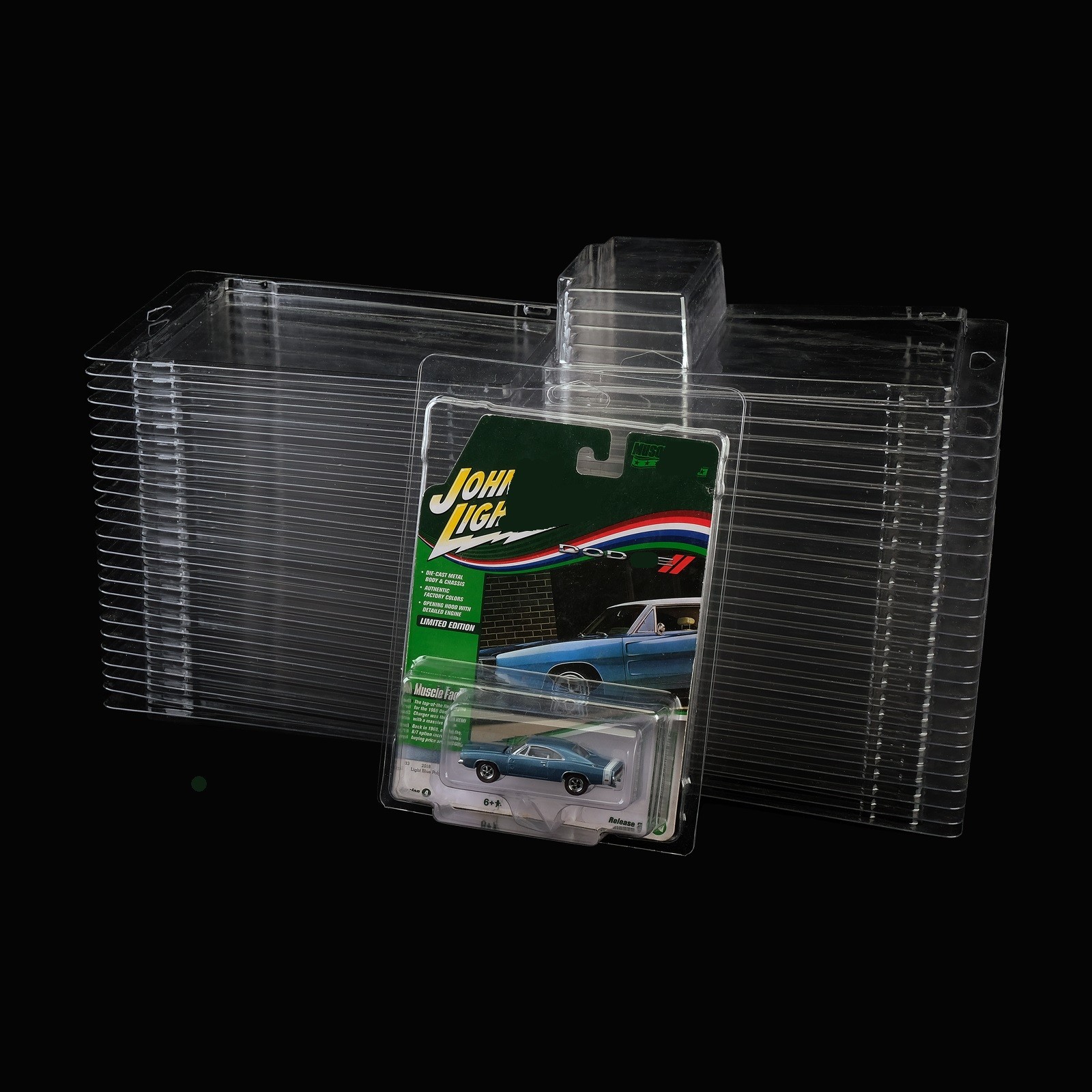 5-50PCS Protector Display Case For Johnny Lightning & Auto World Diecast Cars