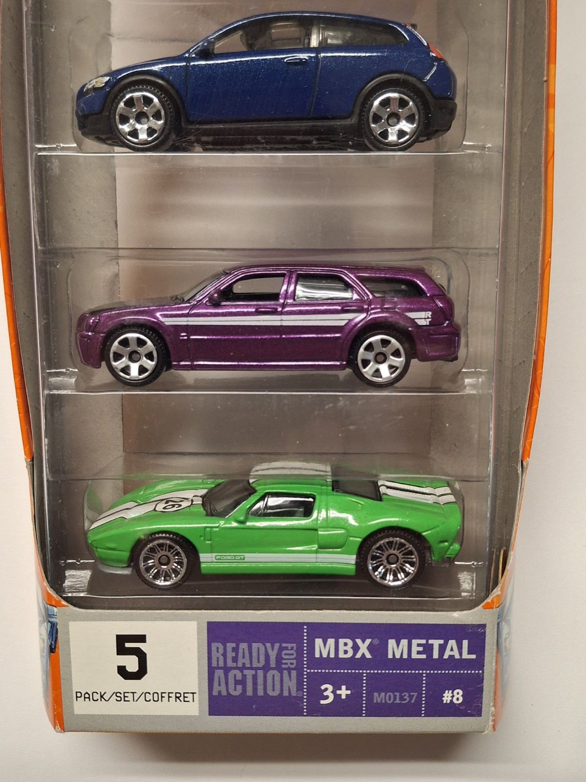 Matchbox 5 Pack. R8, C6, C30, 05 GT, Magnum