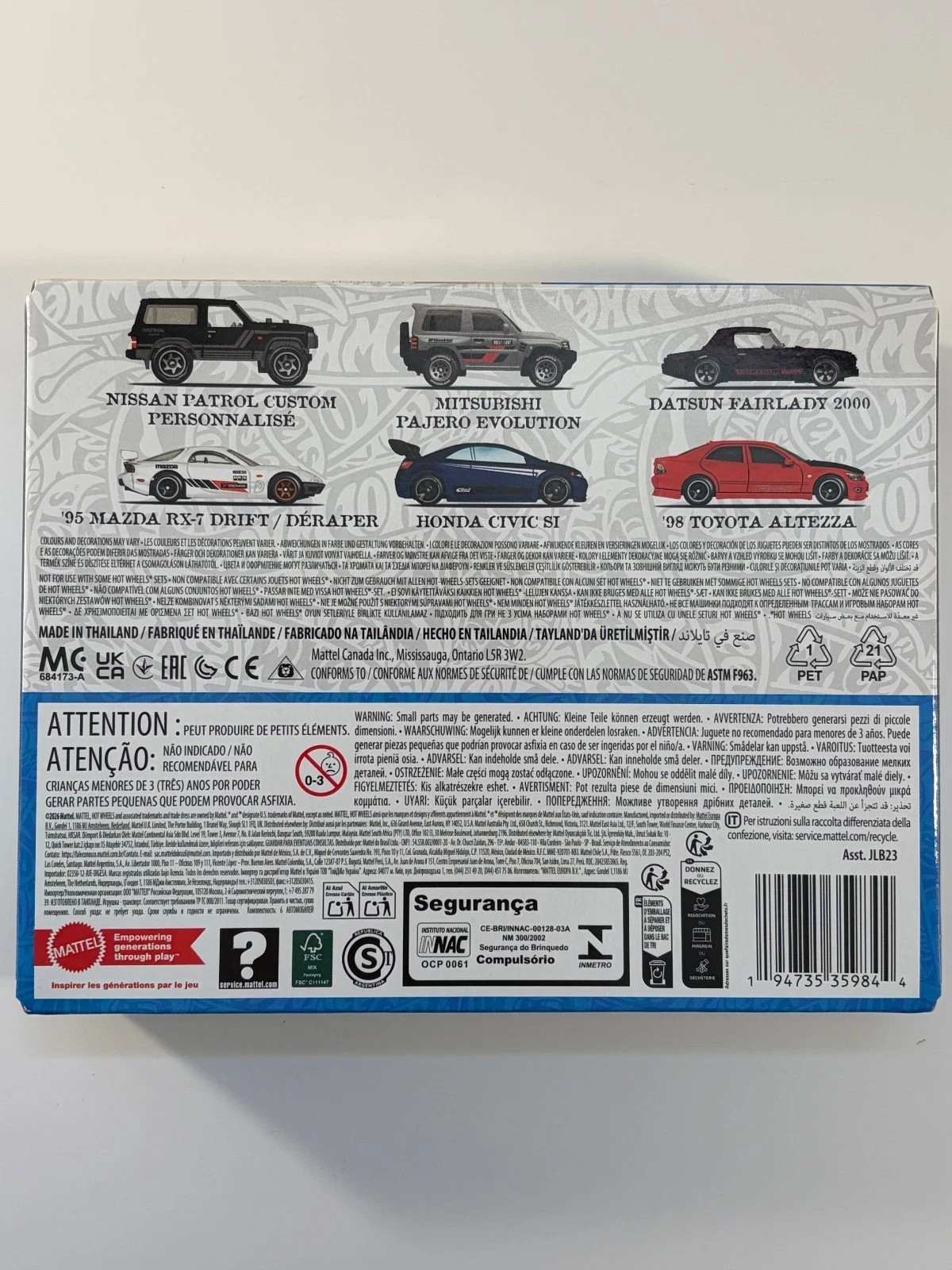 6 Pack * Streets of Japan Silver Series * 2026 Hot wheels WB38