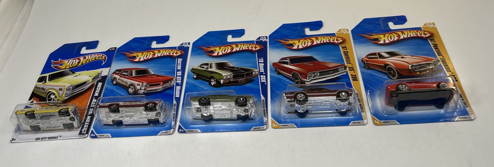 Hot Wheels 2010-011 GTO Wagon Red, Yellow, Buick, Chevelle, Firebird Lot 5