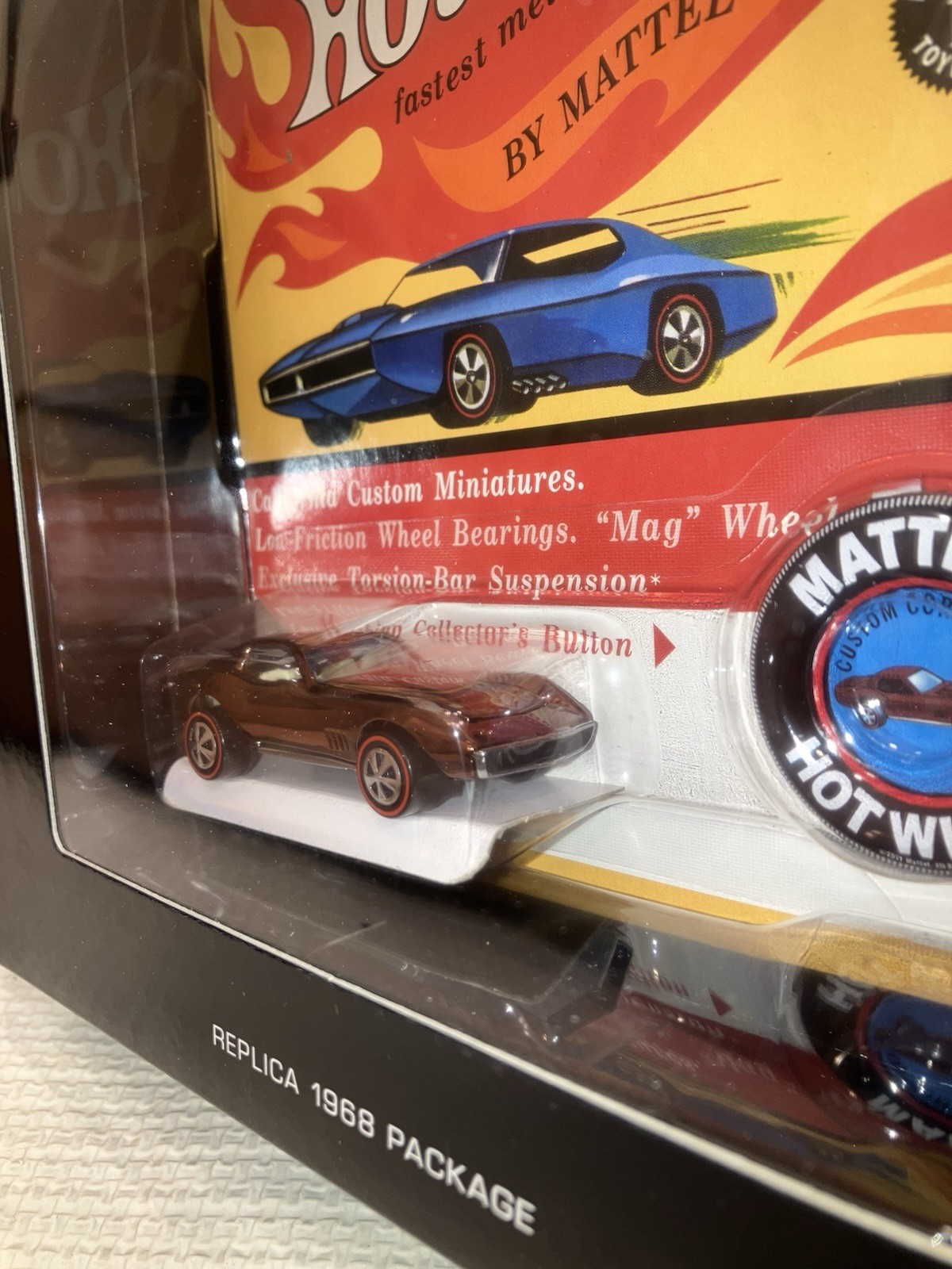 Hot Wheels Redline CUSTOM CORVETTE, Mint In Box, RLC Original 16, 2/6000 SWEET!