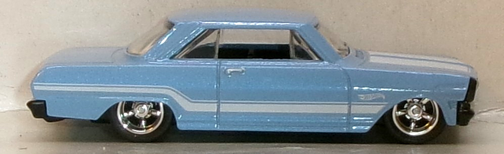 LOOSE 2026 HOT WHEELS 1:64 LIGHT BLUE ’63 CHEVY ll WHEEL SWAP REAL RIDERS