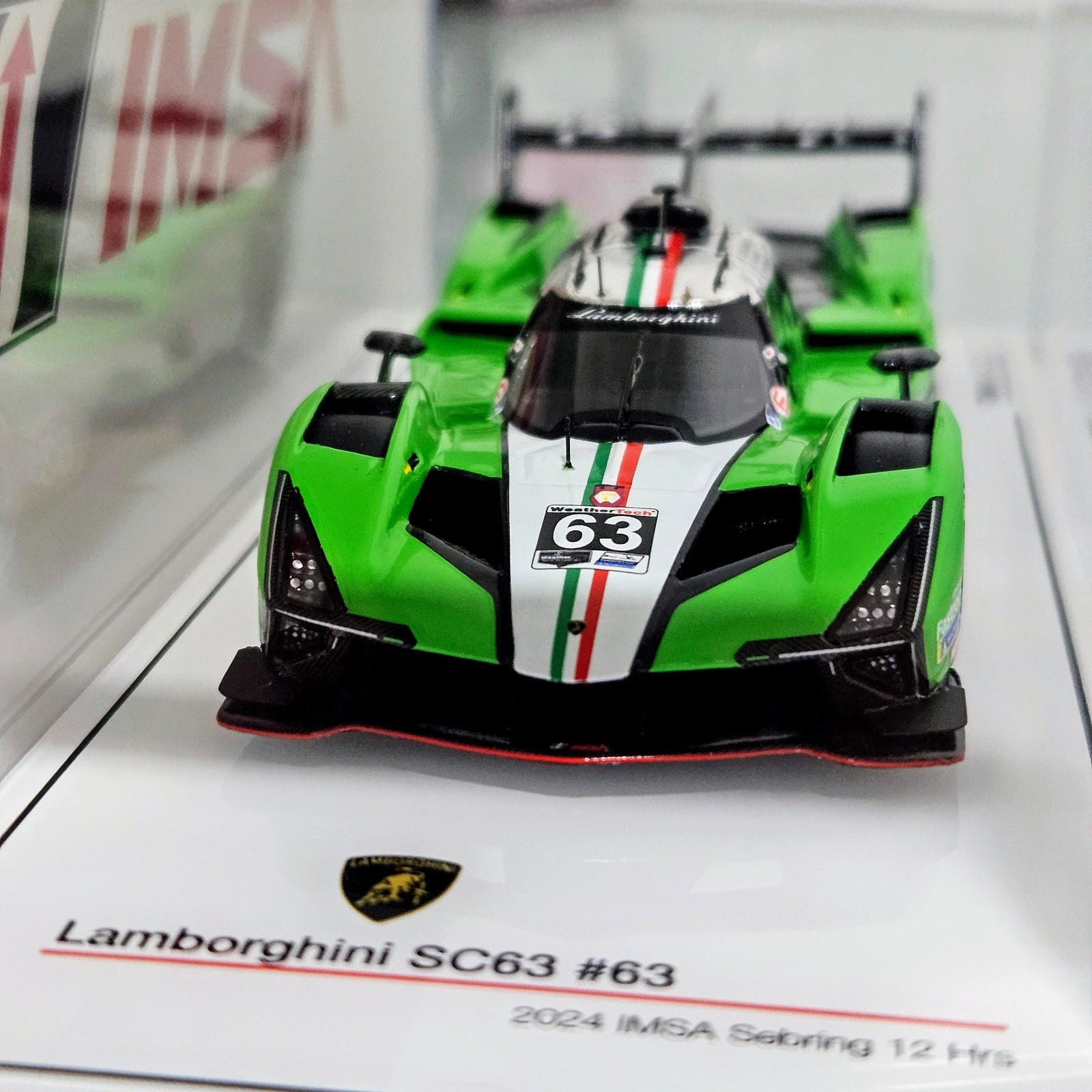 TSM Model 1/43 Lamborghini SC63 #63 Iron Lynx 2024 IMSA Sebring TSM430816