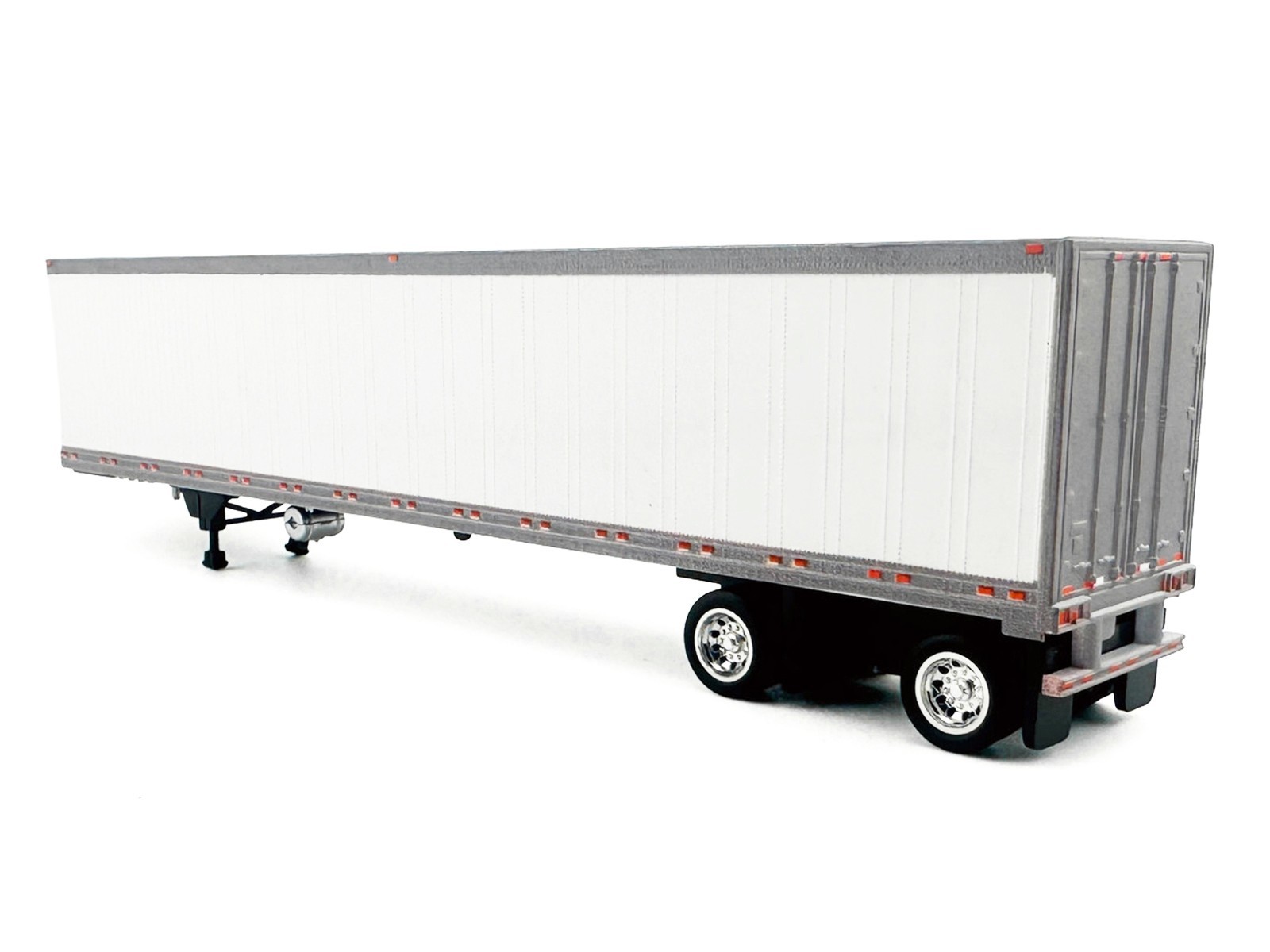 53′ SPREAD AXLE REEFER TRAILER WHITE 1/87 (HO) MODEL BY HO LOGISTICS HL-168