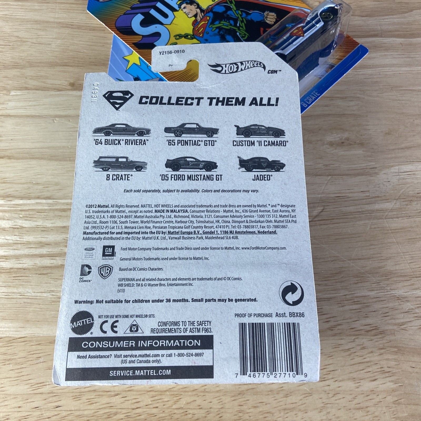 Hot Wheels 1965 Pontiac GTO. 8 Crate JadedKroger Exclusive ’13 Superman Lot Of 3