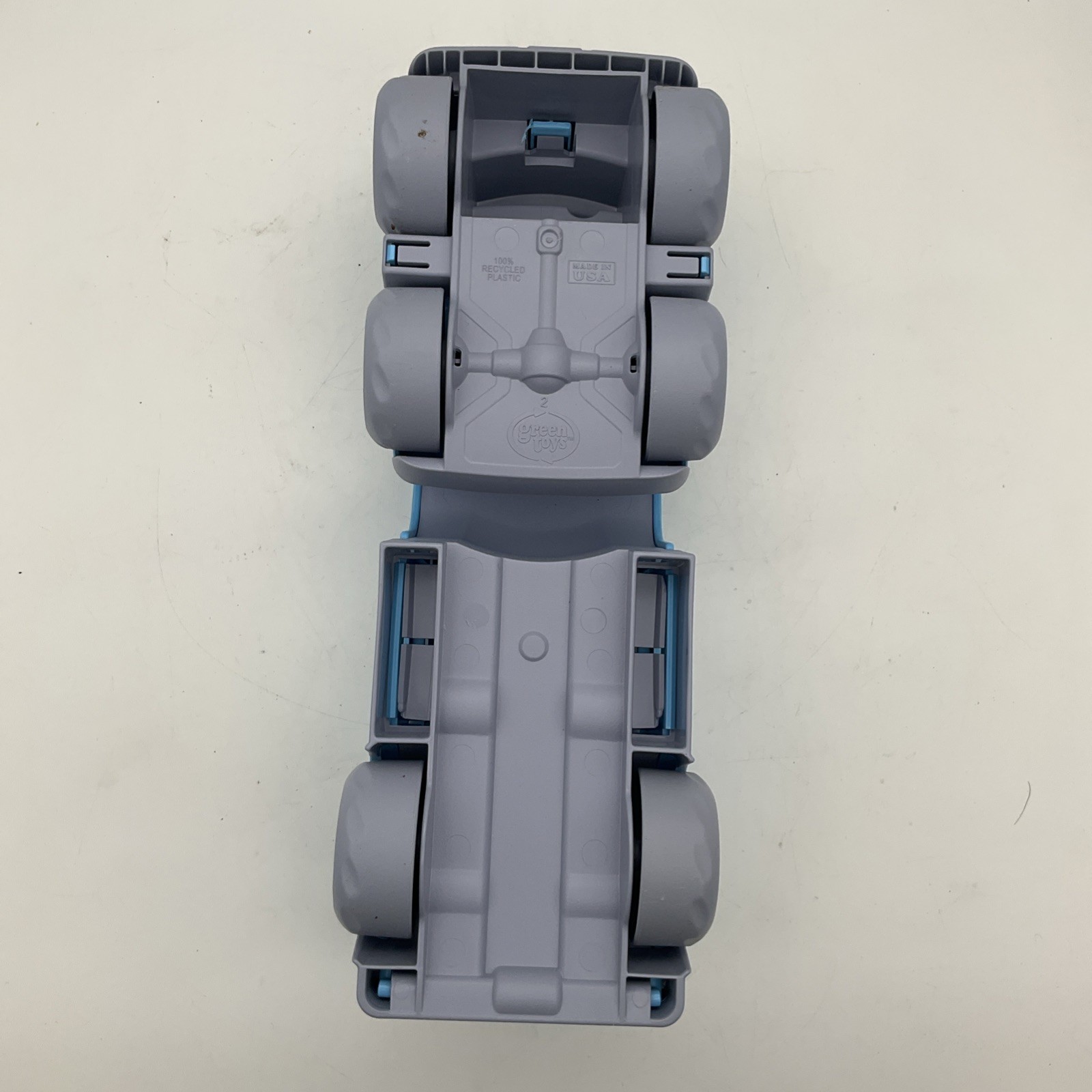 Green Toys Transport Company Light Blue And Gray Car Carrier