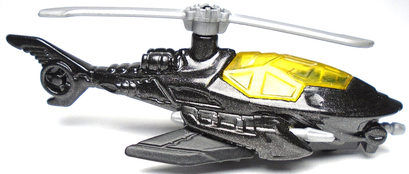 2015 HOT WHEELS 75 YEARS OF BATMAN BATCOPTER BLACK 3 1/4″ DIECAST HELICOPTER