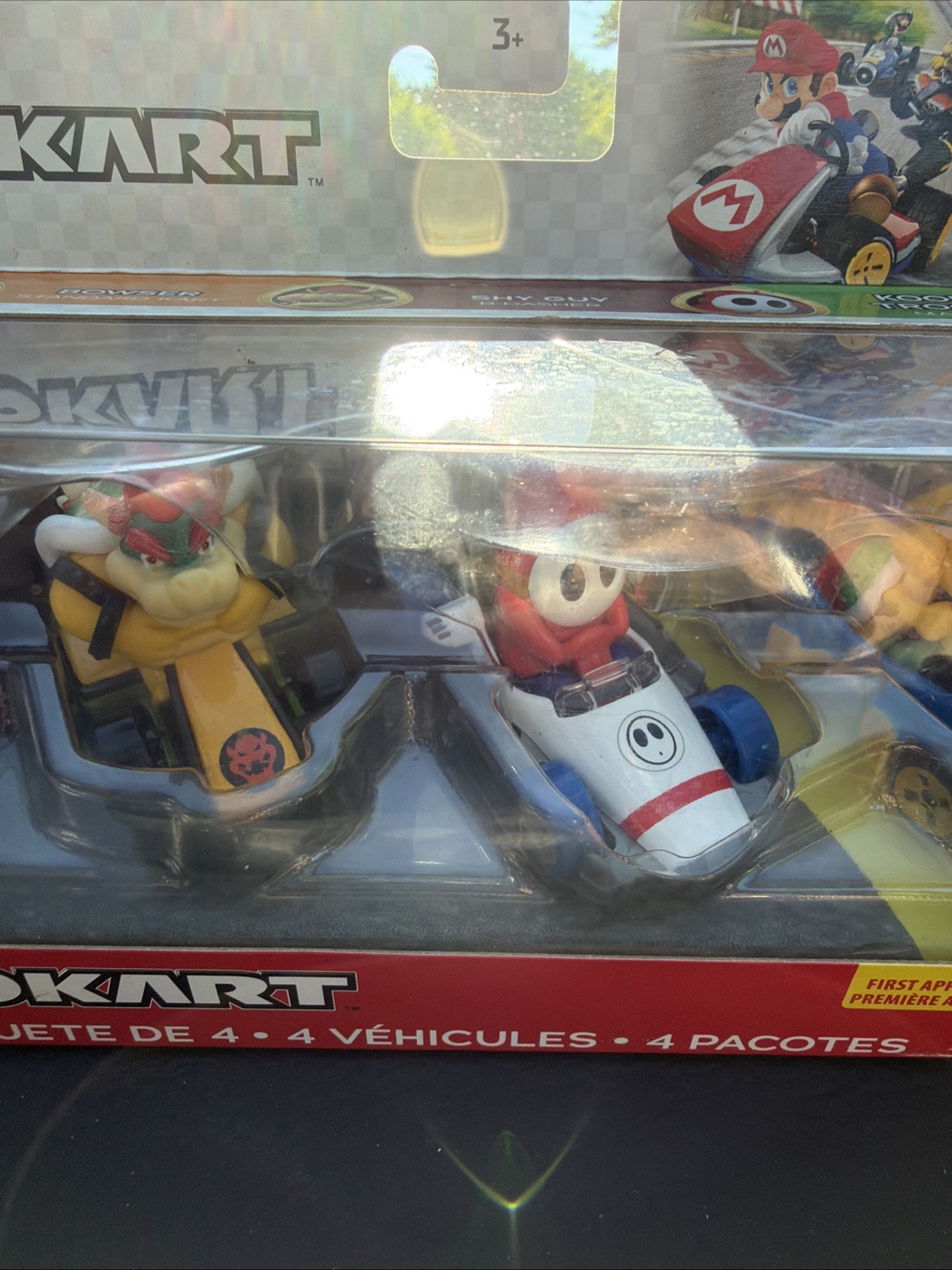 Hot Wheels Mario Kart 4 Pack 1/64 Go Kart – Multi-Color NIB New Sealed Dry Bones