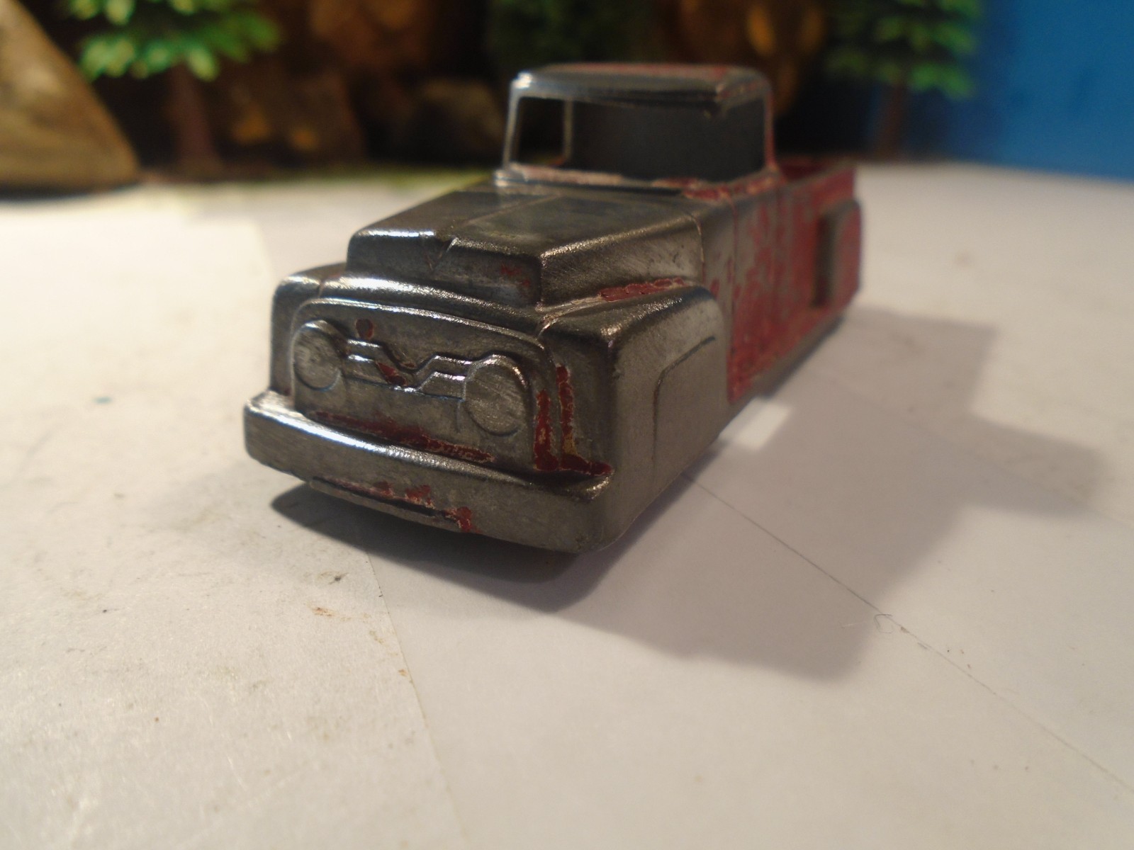 MIDGETOY VINTAGE 1/64 SCALE DIECAST PICKUP TRUCK , PARTS OR RESTORE 1-185-1