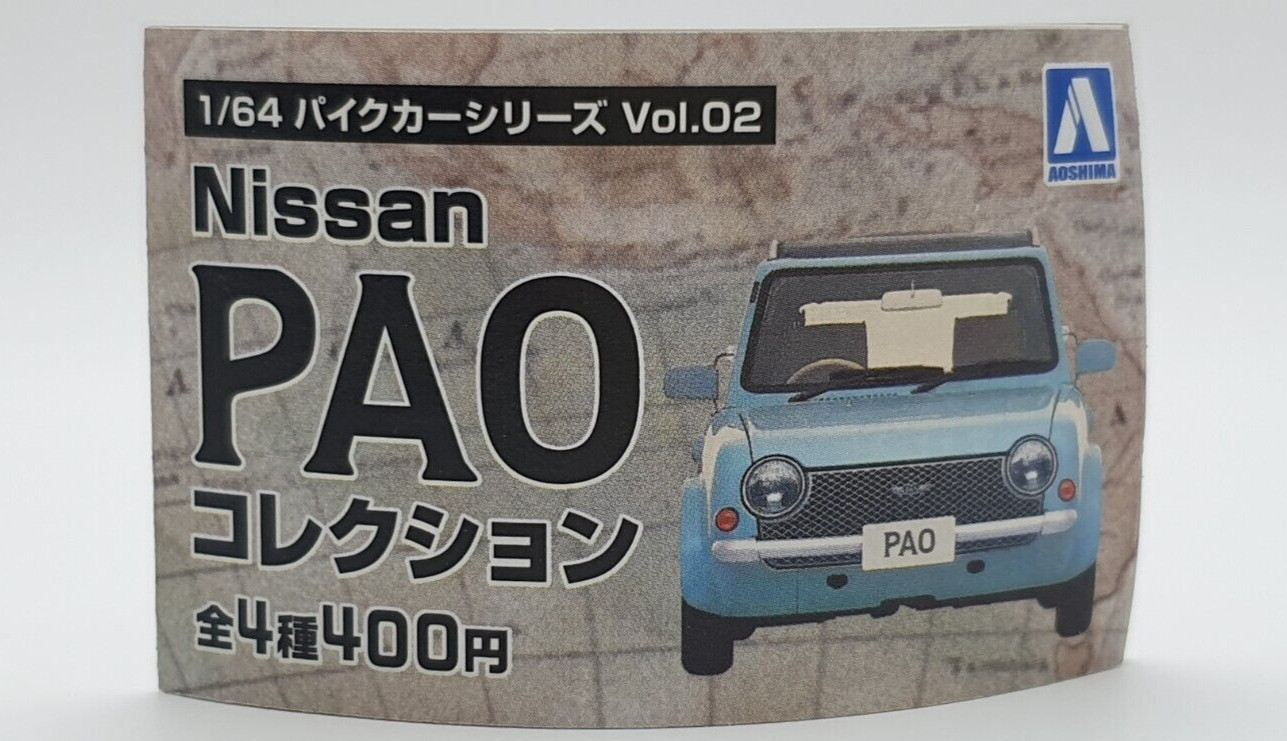 1/64 Aoshima NISSAN PAO PK10 TURQUOISE/MINT light green car model