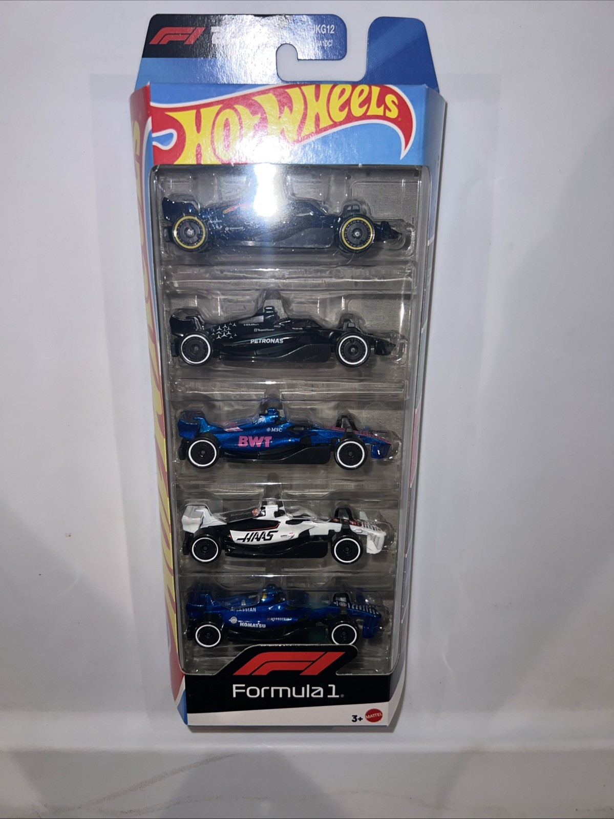 2025 Formula 1 Car * 5 Pack F1 Hot Wheels 2026 RedBull, AMG Williams, BWT, Hass