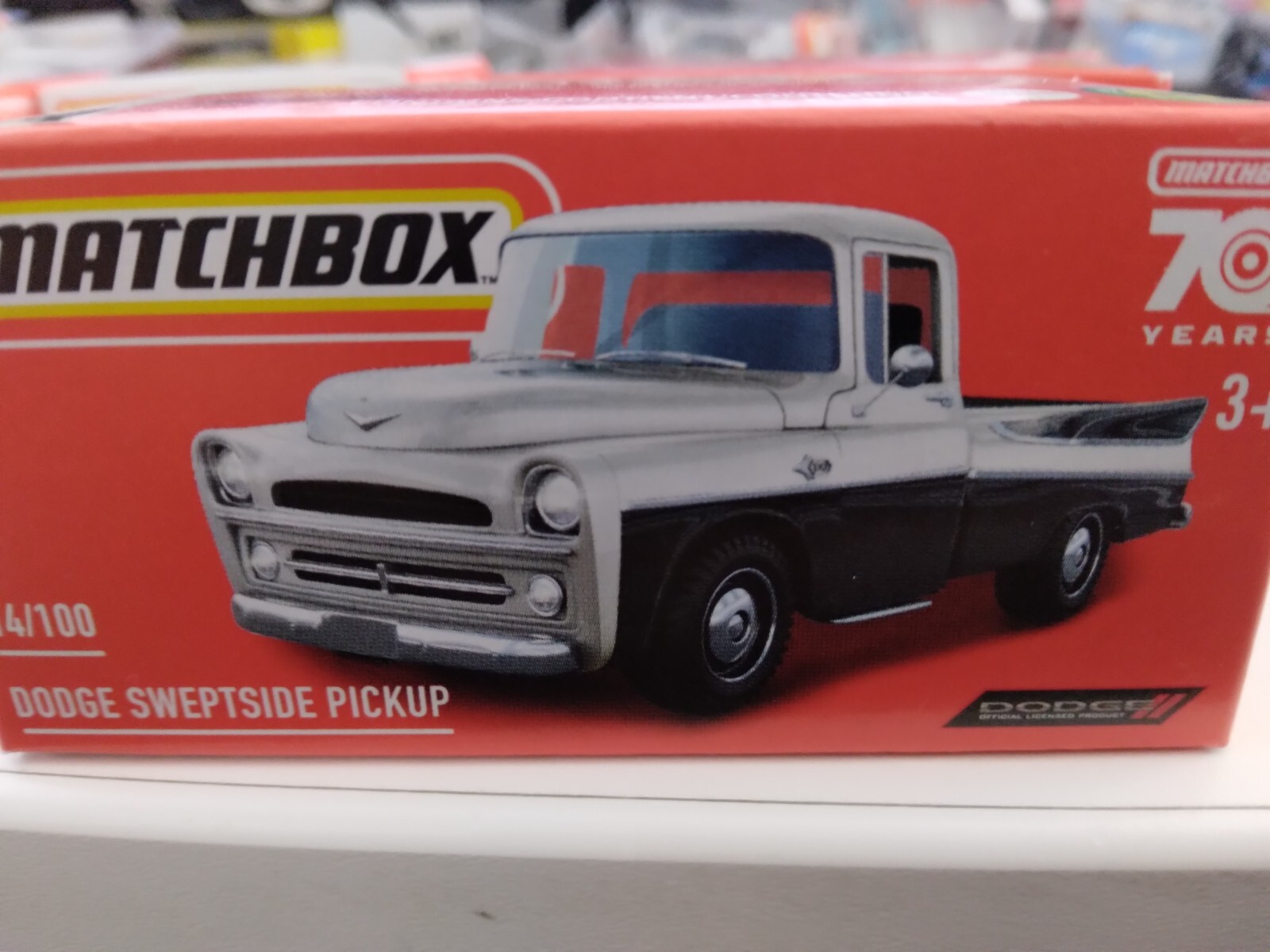MATCHBOX 2023 MBX 70 YEARS Power Grabs DODGE Sweptside Pick up 14/100 Black
