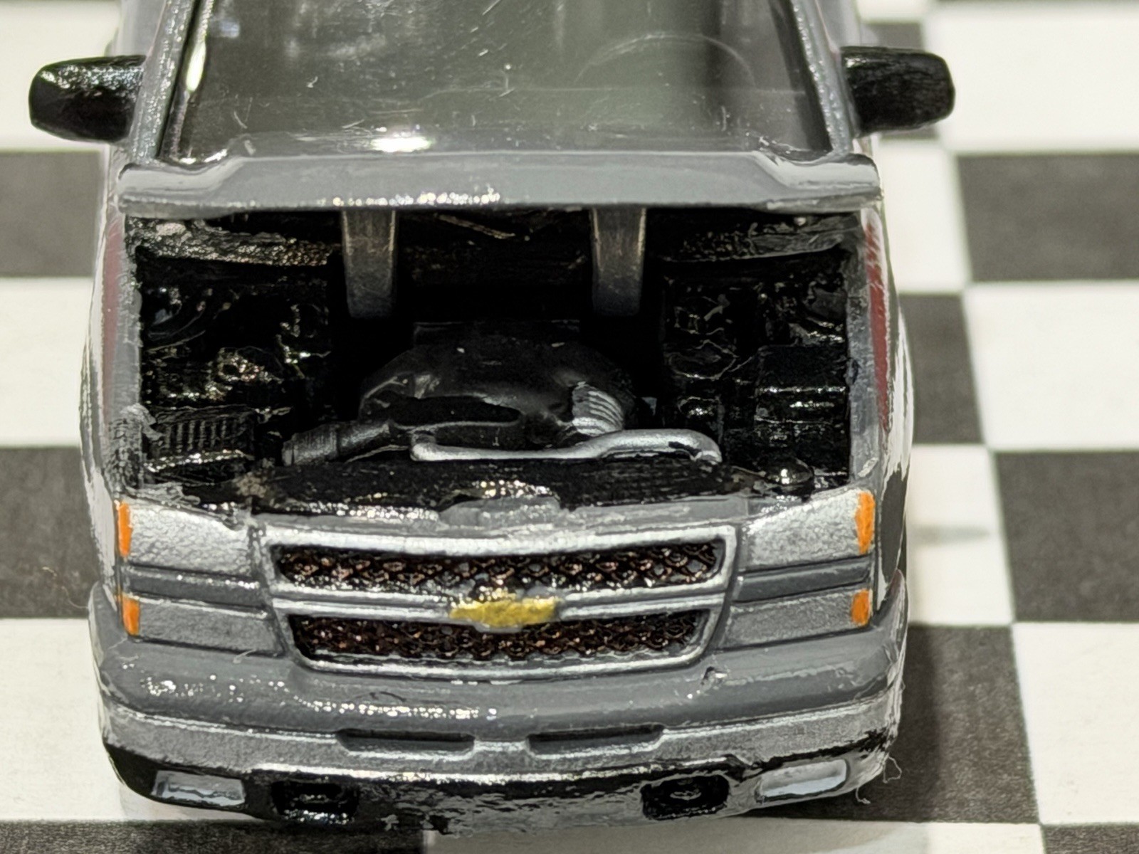 Custom Painted Auto World 2006 Chevy Silverado 1500 Classic 1 Of 1 1/64 Scale