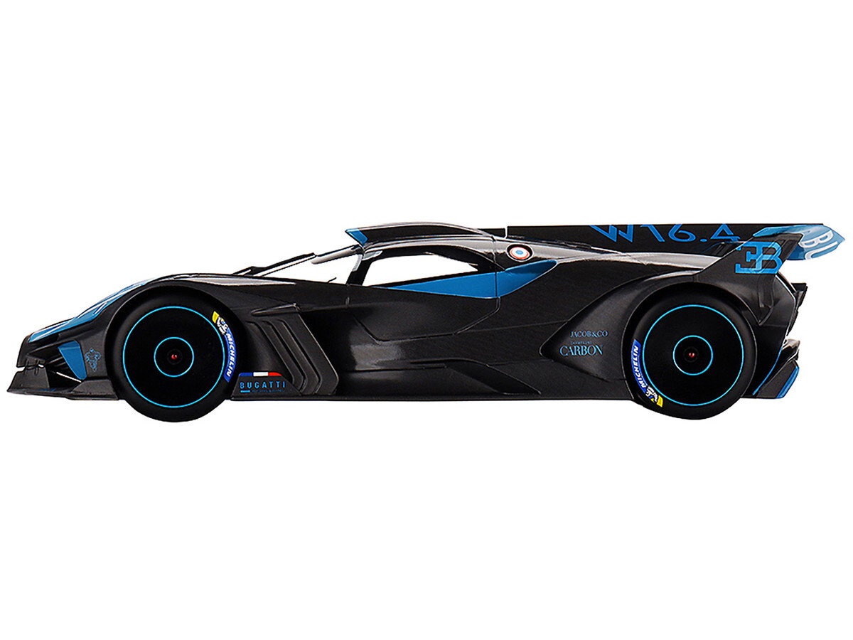 Bugatti Bolide Presentation Version Blue and Black 1/18 Model Car TS0434