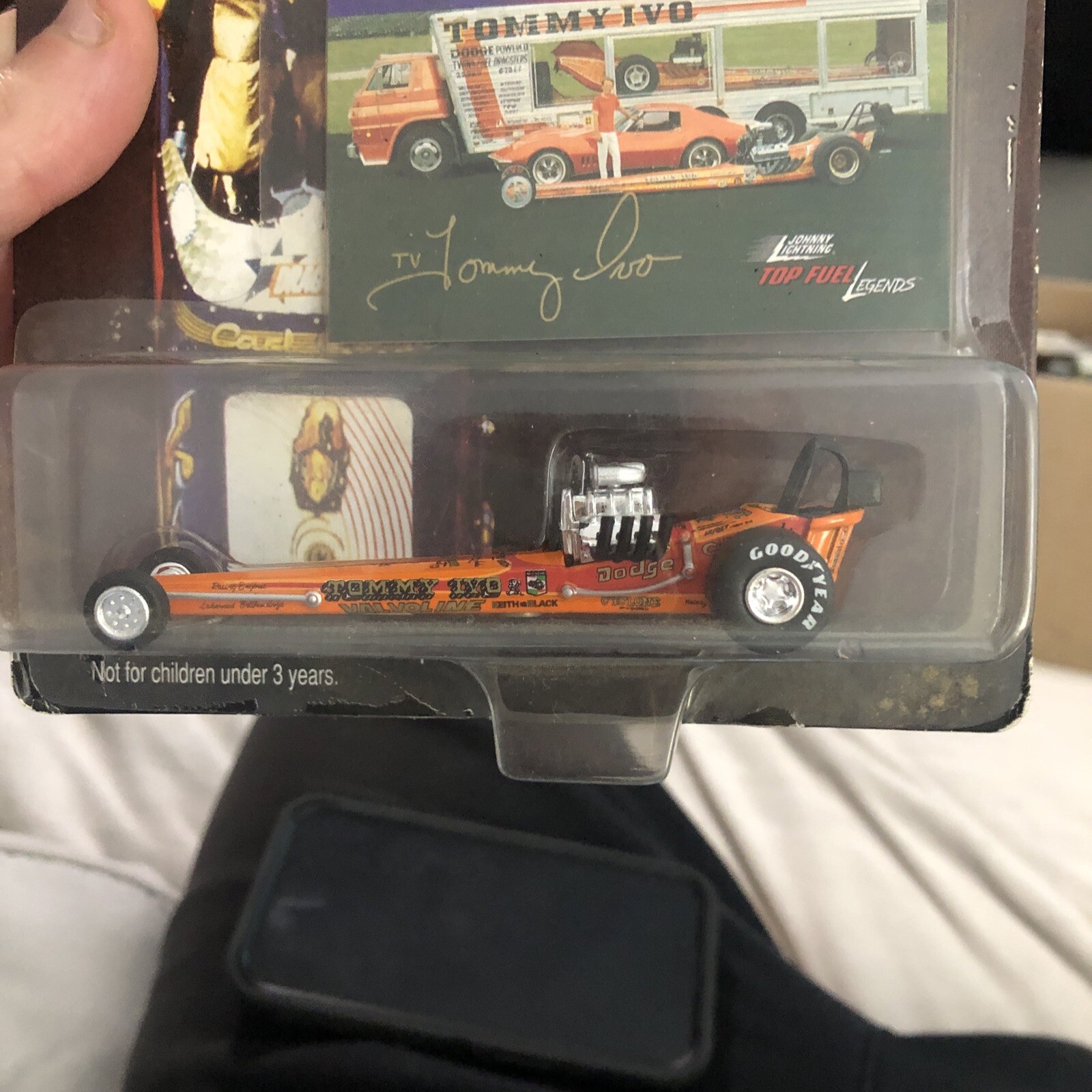 1998 JOHNNY LIGHTNING TOP FUEL LEGENDS VALVOLINE “TV” TOMMY IVO 472-01 NOS 🔥