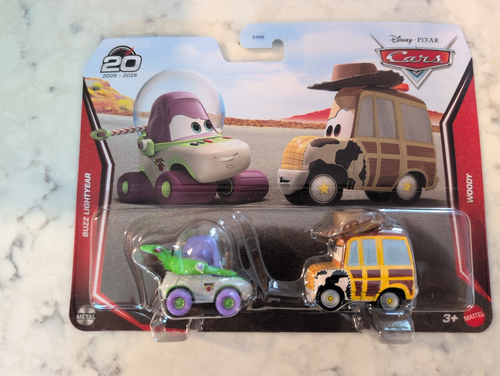 Disney Pixar Cars 20 Year Anniversary Buzz Lightyear & Woody – 2 Pack 2006-2026