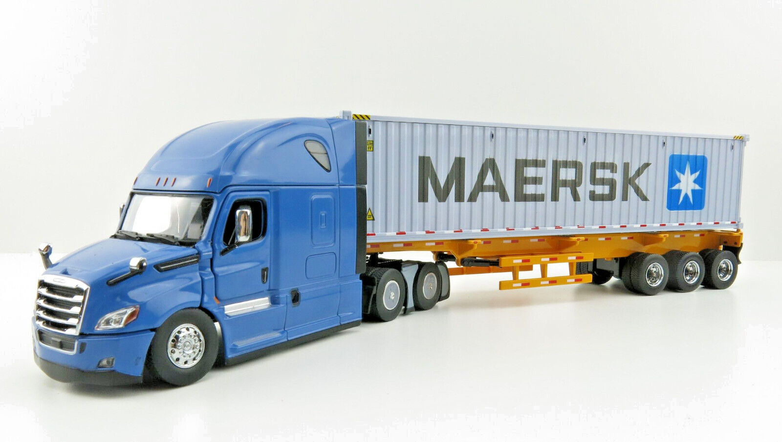 Diecast Masters 71048 Freightliner Cascadia Blue Skel 40ft Sea Container 1:50