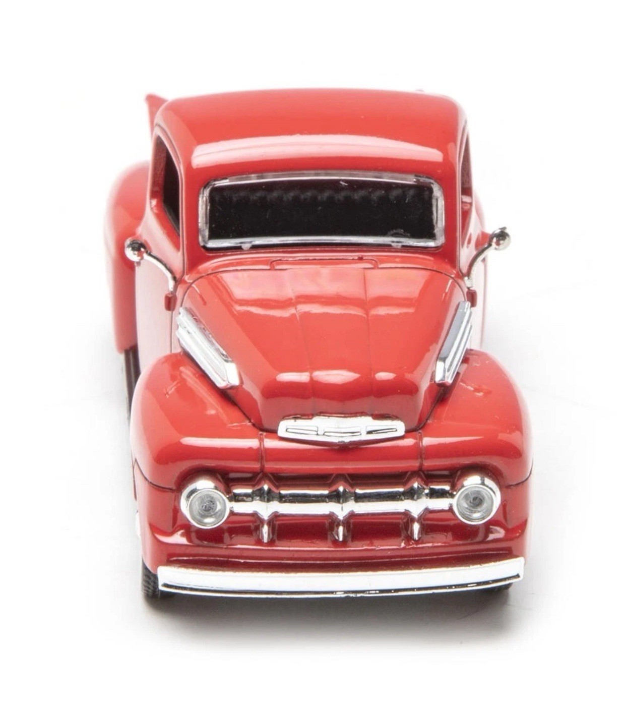 1951 FORD F-1 PICKUP RED W/ CHROME RIMS DIE CAST 1:48 O Scale Car Vehicle