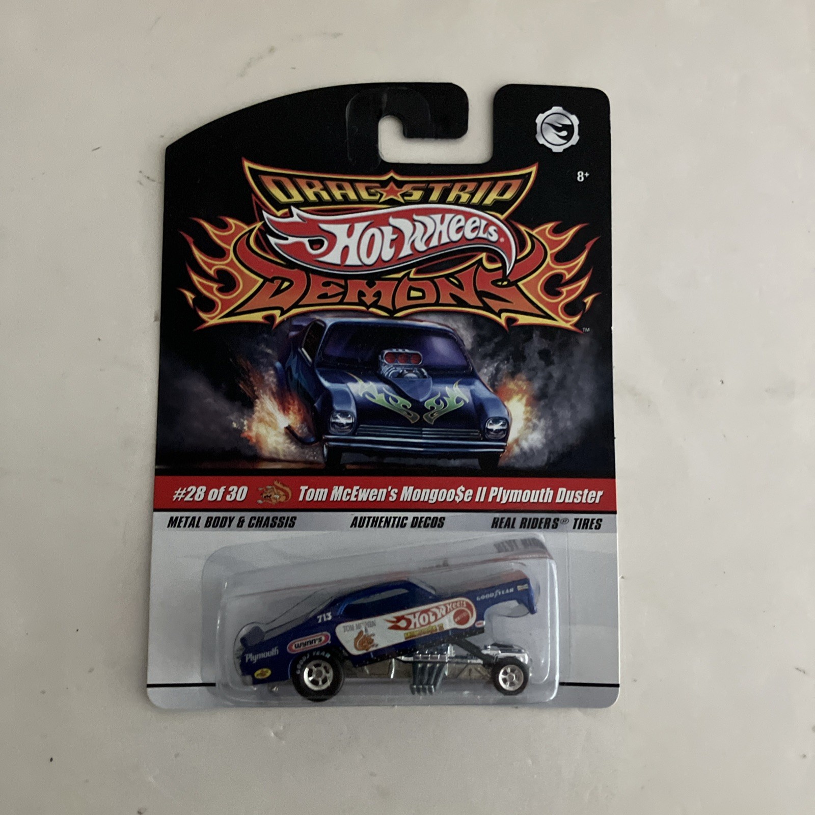 HOT WHEELS Drag Strip Demons Tom McEwen’s Mongoose II Plymouth Duster 28/30