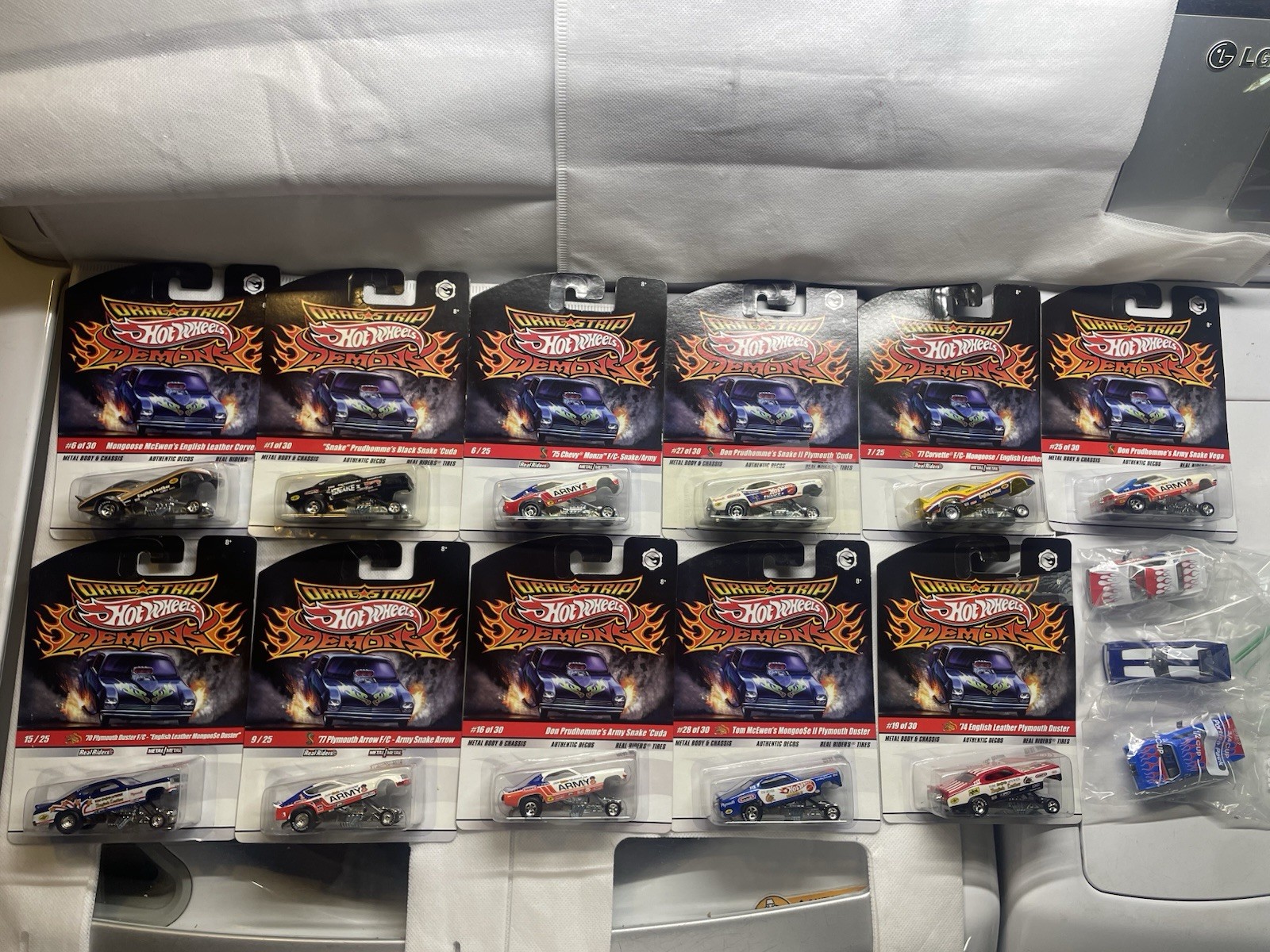 Hot Wheels Drag Strip Demons Real Riders Lot Of 14 – Mixed Sealed & Loose RARE!!