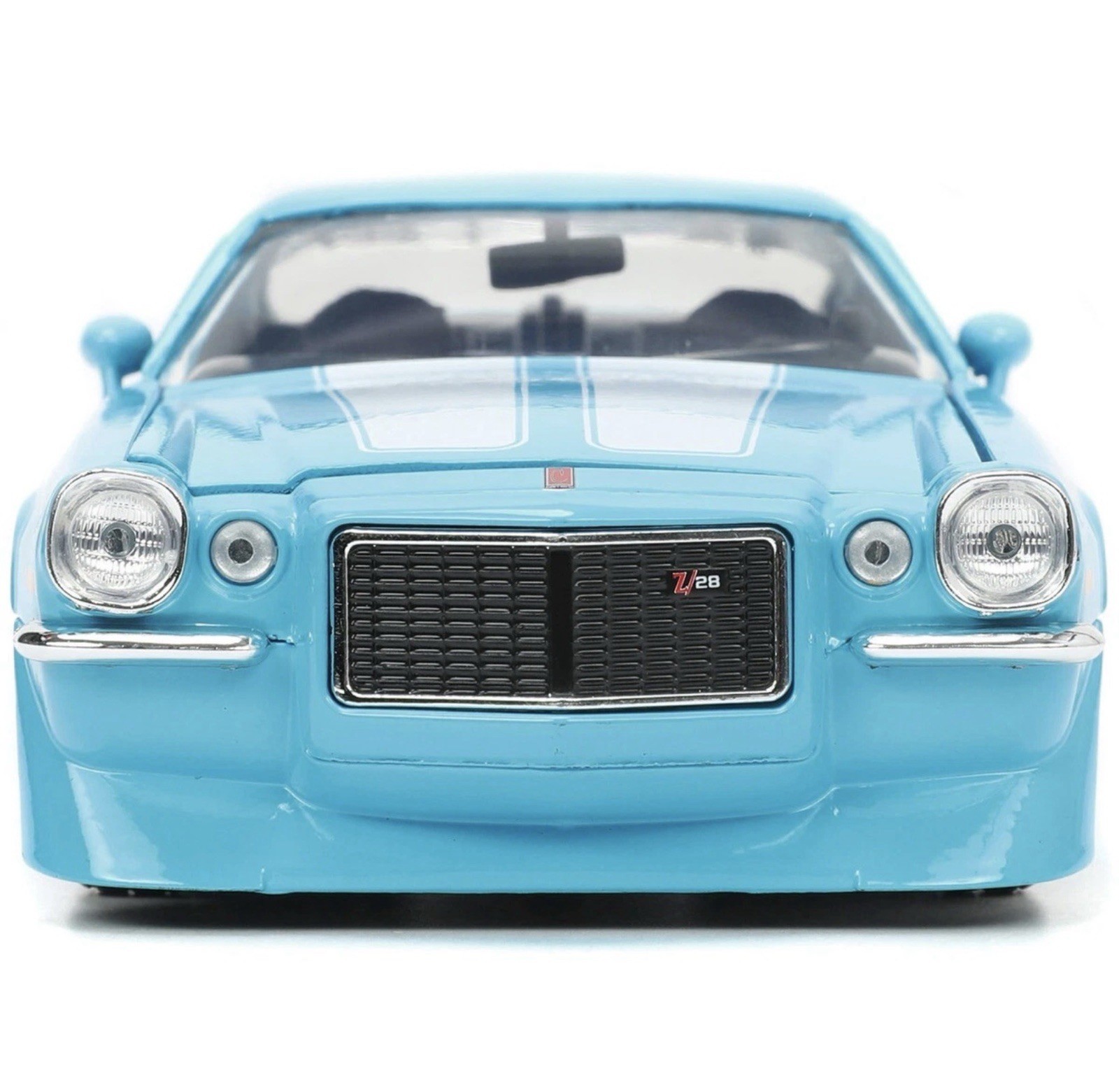 1971 CHEVROLET CAMARO Z/28 LIGHT BLUE 1/24 DIECAST MODEL CAR JADA 34201