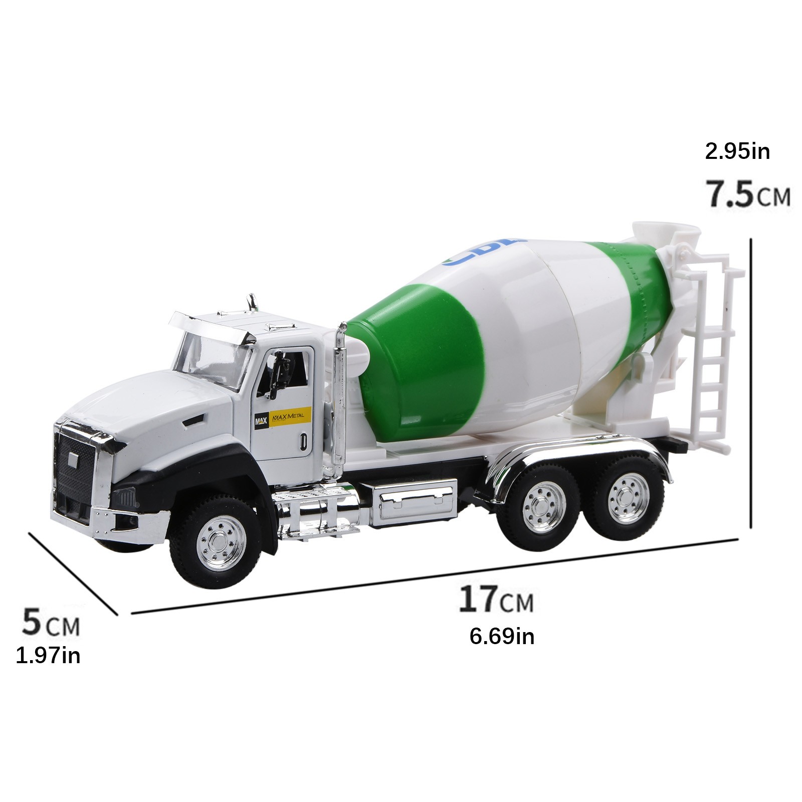 Construction Mixer Truck Pull Back 1/50 Model Car Toy Kids Toy Gift/Decoration A