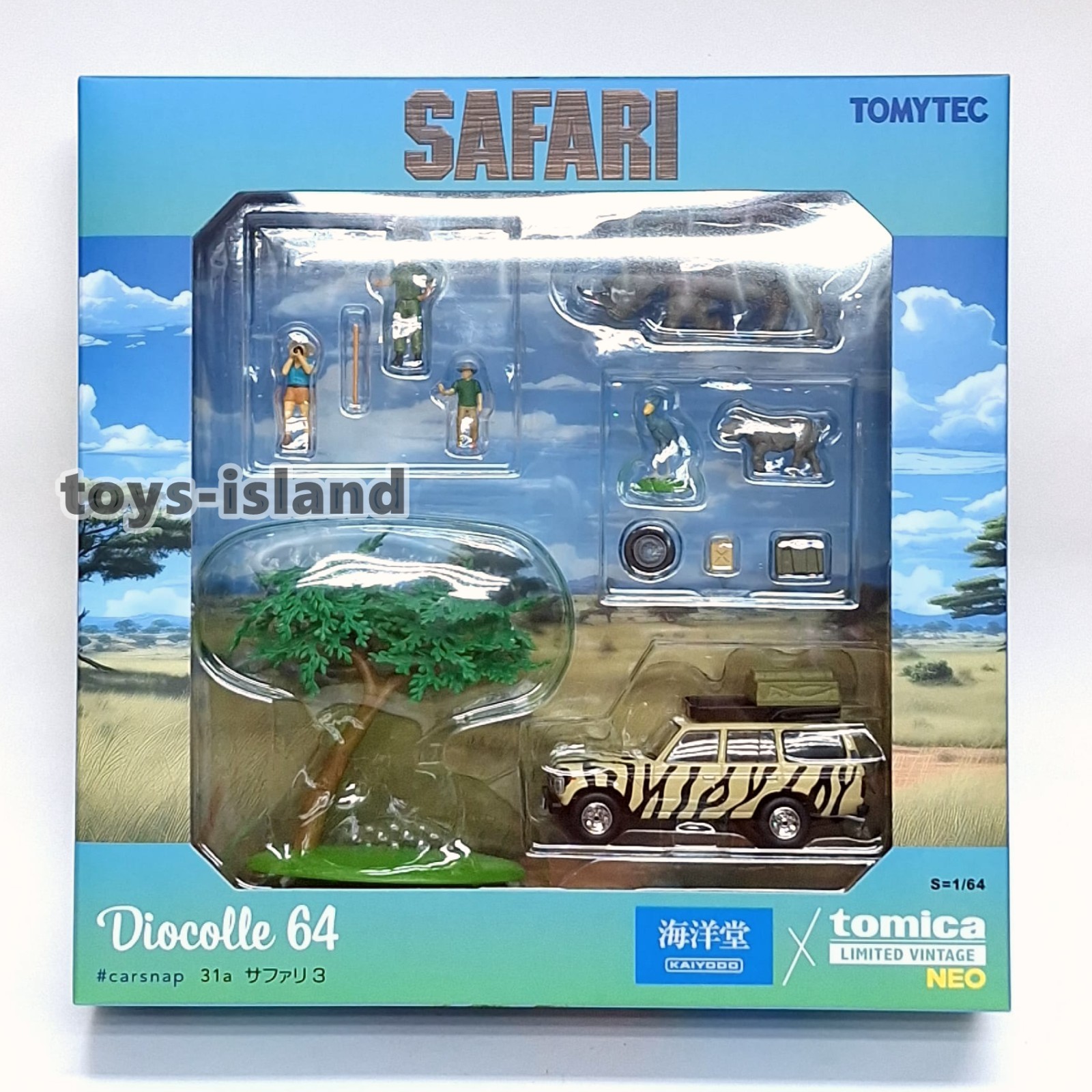 Tomica Limited Vintage NEO Diocolle 64 Carsnap 31a Safari 3 Toyota Land Cruiser