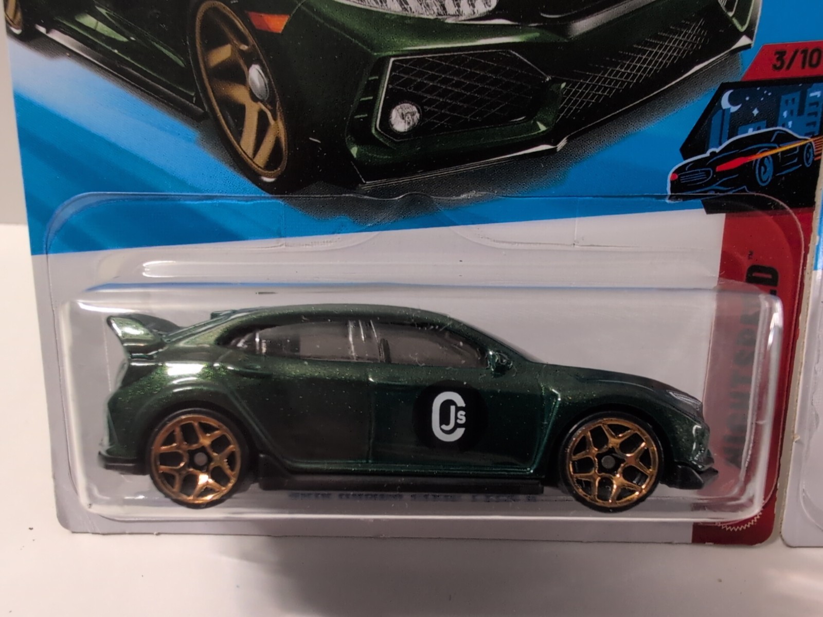 Hot Wheels 2026 F Case 2018 Honda Civic Type R #3/10 Nightspeed Dark Green x 2