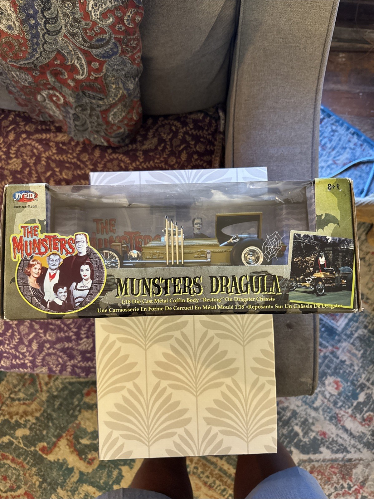 Ertl American Muscle The Munsters Dragsters Dragula 1:18 Diecast – Gold