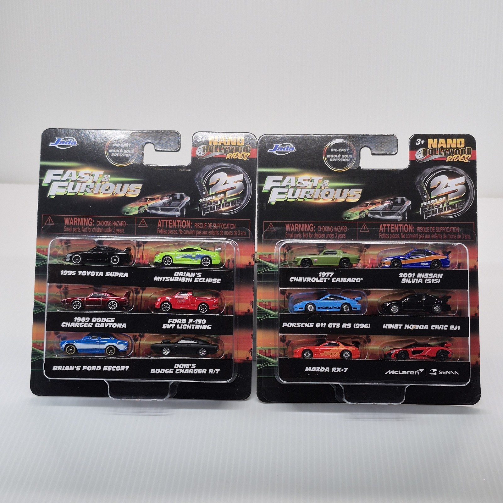 Jada Toys Nano Hollywood Rides FAST & FURIOUS Nano (12) Cars Collector Series