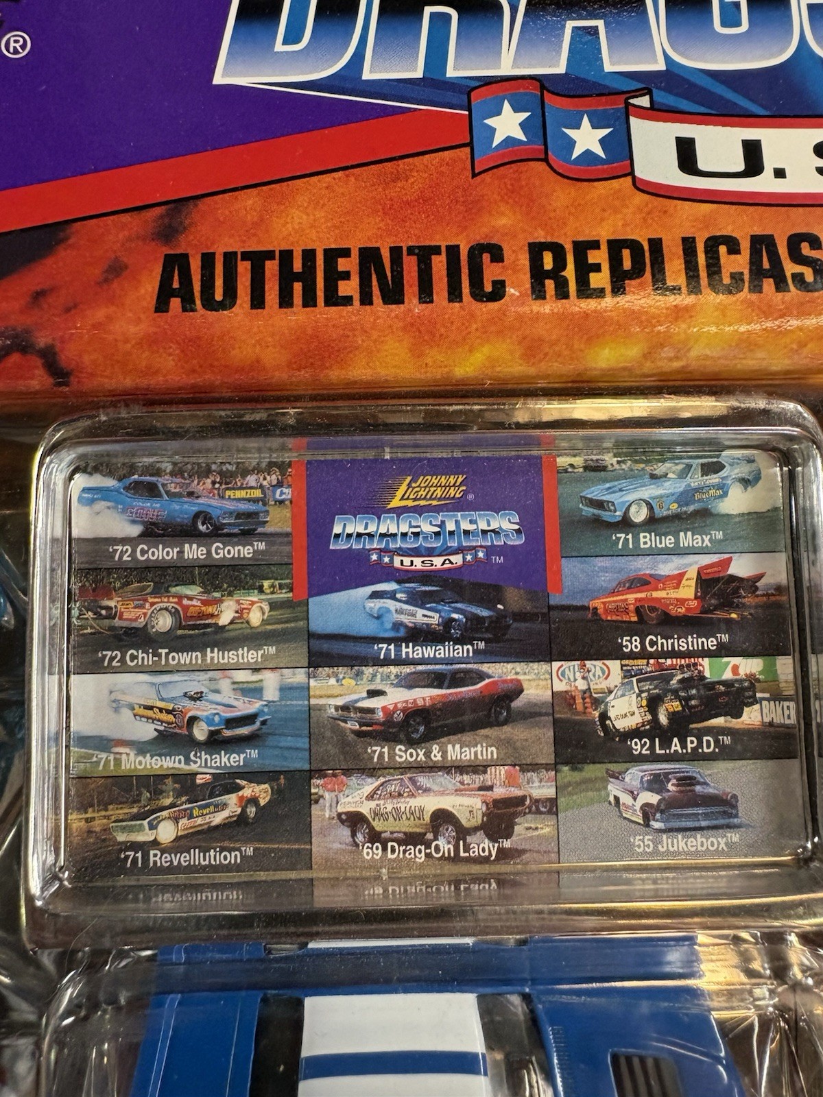 JOHNNY LIGHTNING DRAGSTERS USA DIE CAST 11 CAR SET COLLECTORS EDITION 1996