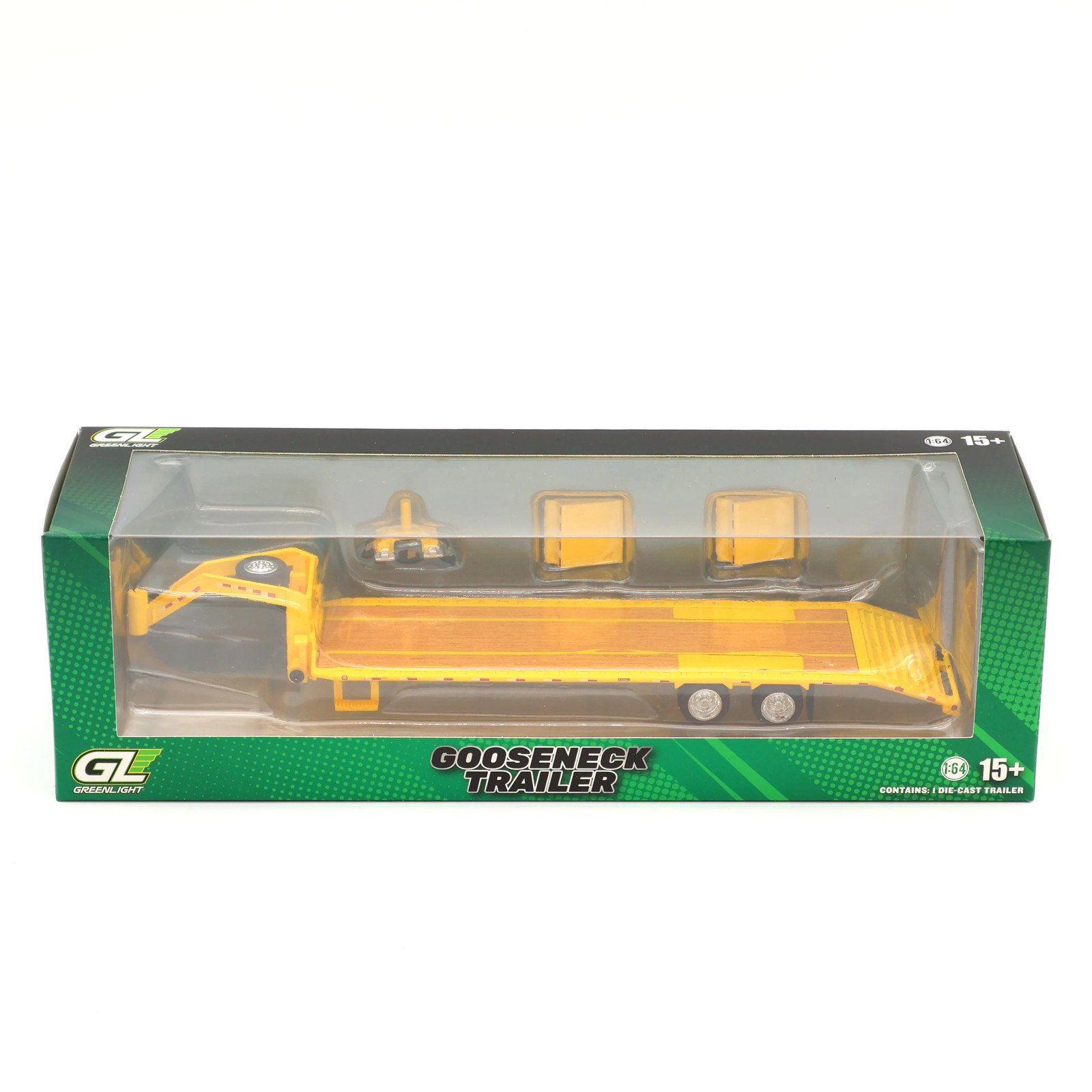 Greenlight 1:64 Yellow Gooseneck Trailer Hobby Exclusive New Diecast