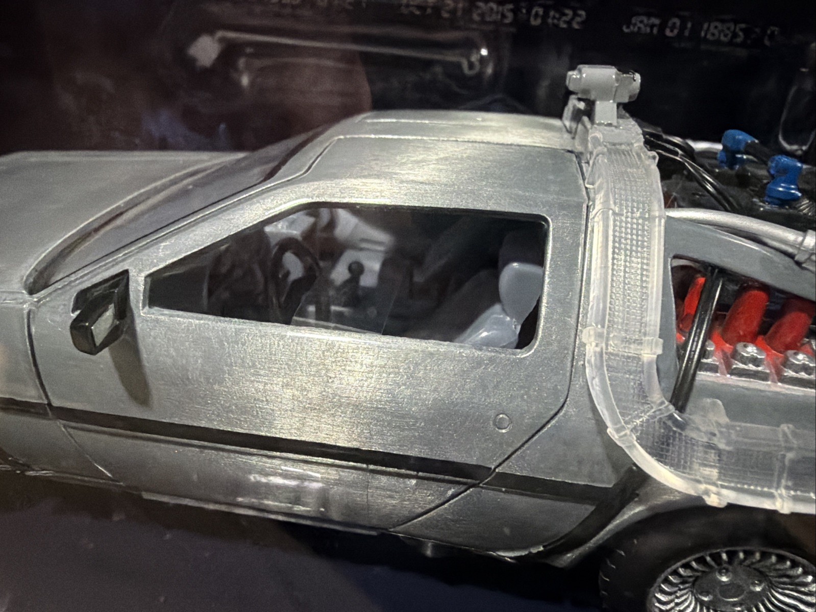 Jada Back to the Future I Classic Time Machine DeLorean light up Ships Out Fast