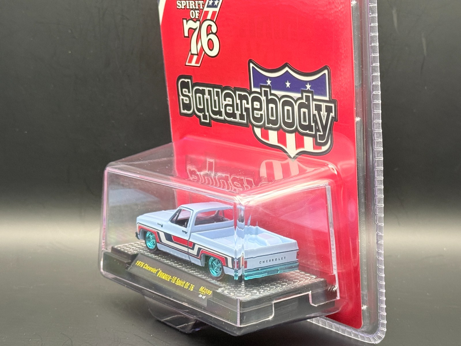 M2 1976 Chevrolet Silverado Bonanza-10 SPIRIT OF 76 Squarebody MJS99 1/64 CHASE