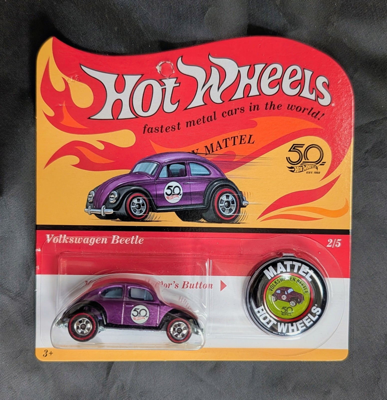 Hot Wheels Volkswagen Beetle Purple HW VW 50th Anniversary of Original 16