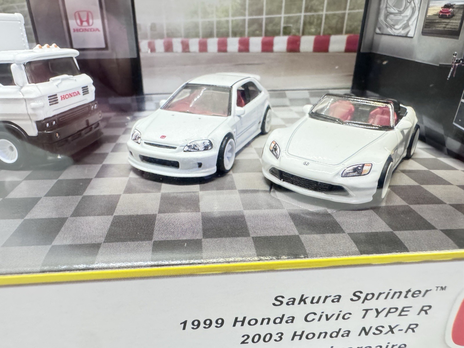 New Hot Wheels 2025 Premium Collector Honda Set Civic Type-R NSX-R S2000 Diorama