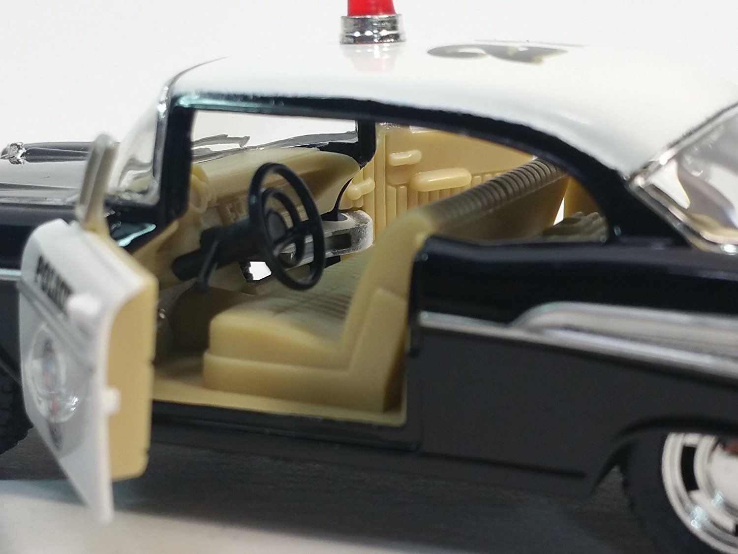 New 5″ Kinsmart 1957 Chevrolet Bel Air Police Car 1:40 Chevy Cop Diecast Model
