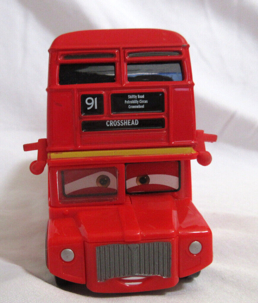 Disney Pixar Cars Fly the United Kingdom #1951AZ Double Decker Trafalgear 91 EUC