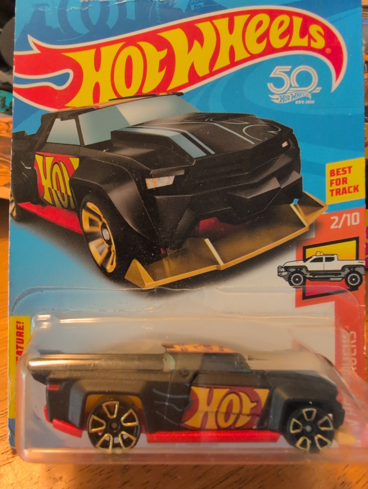 2018 Hot Wheels HW Hot Trucks Solid Muscle #127 Black 2/10