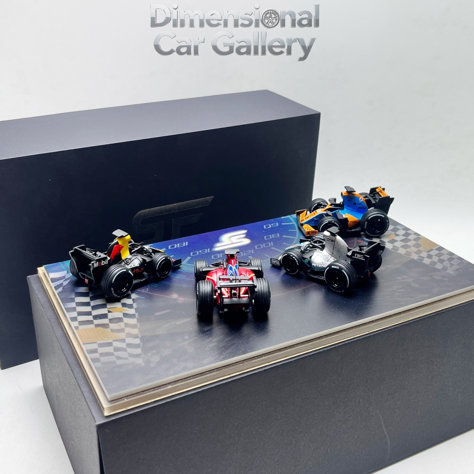 SJF 1/64 F1 Formula Q Edition, Gulf Mercedes-Benz Ferrari Egg Car, Resin Model