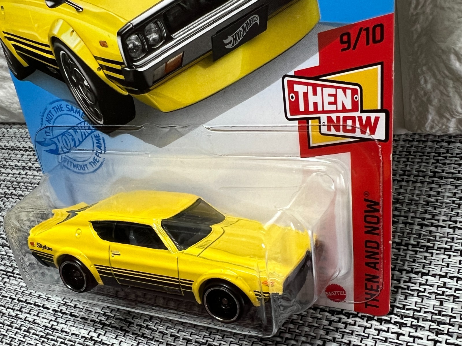 Hot Wheels Then And Now 9/10 Nissan Skyline 2000 GT-R 180/250 Yellow