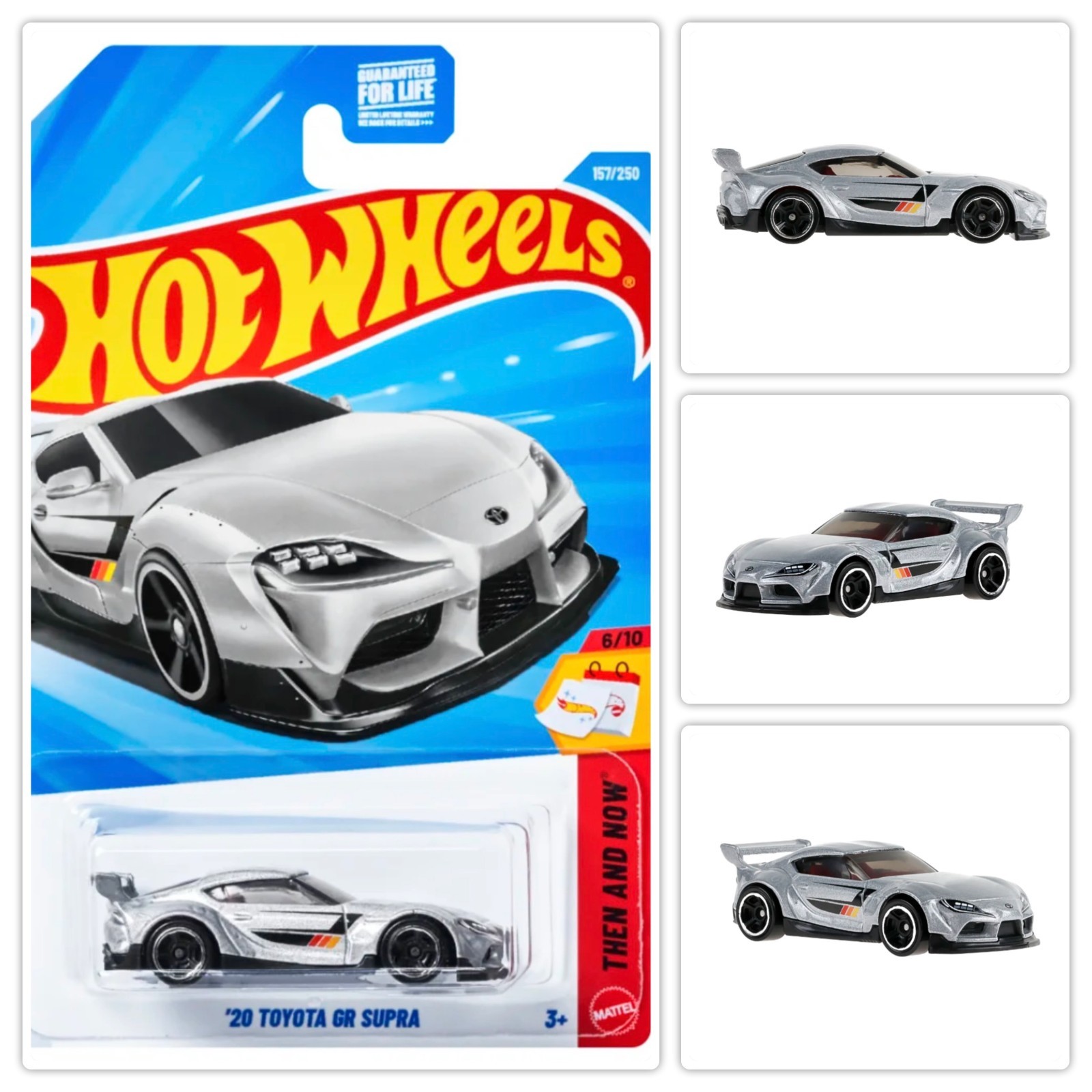 2026 Hot Wheels Silver ’20 Toyota GR Supra & ’82 Toyota Supra Gray, JDM Lot of 2