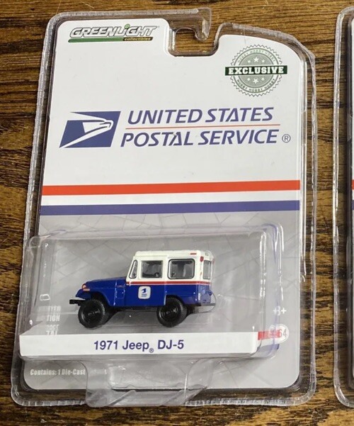 GREENLIGHT 29998 1:64 1971 JEEP DJ-5 UNITED STATES POSTAL SERVICE USPS