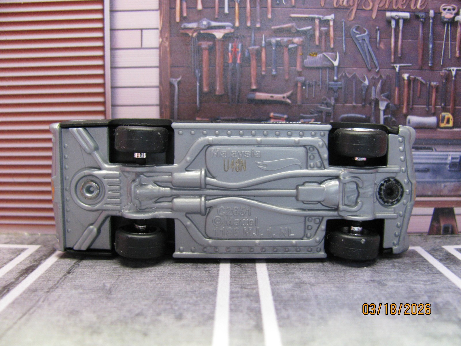 2026 Hot Wheels Matte Black/Red Stripes ’65 PONTIAC GTO w/Real Riders Wheel Swap
