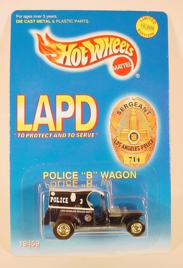 Hot Wheels LAPD Paddy Wagon-Real Riders