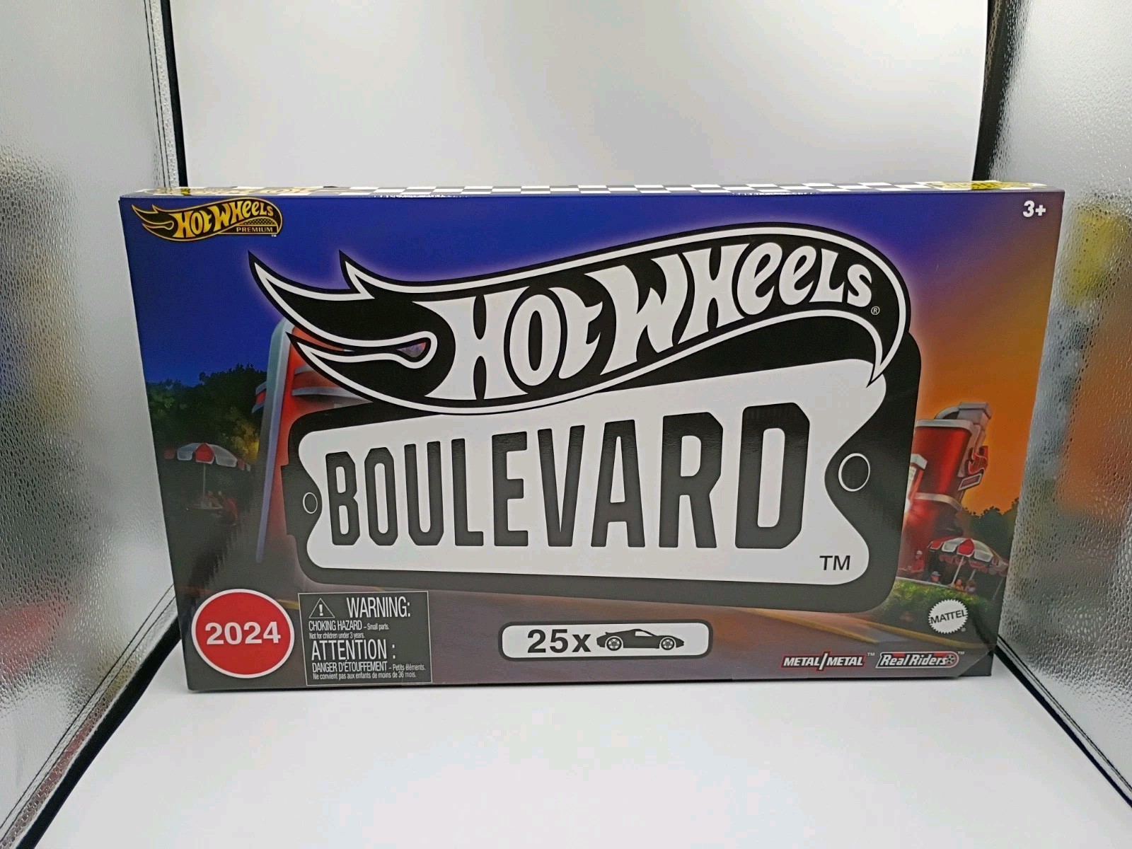 2024 Hot Wheels Boulevard 25-Car Premium Die-Cast 1:64 Real Riders Metal SEALED