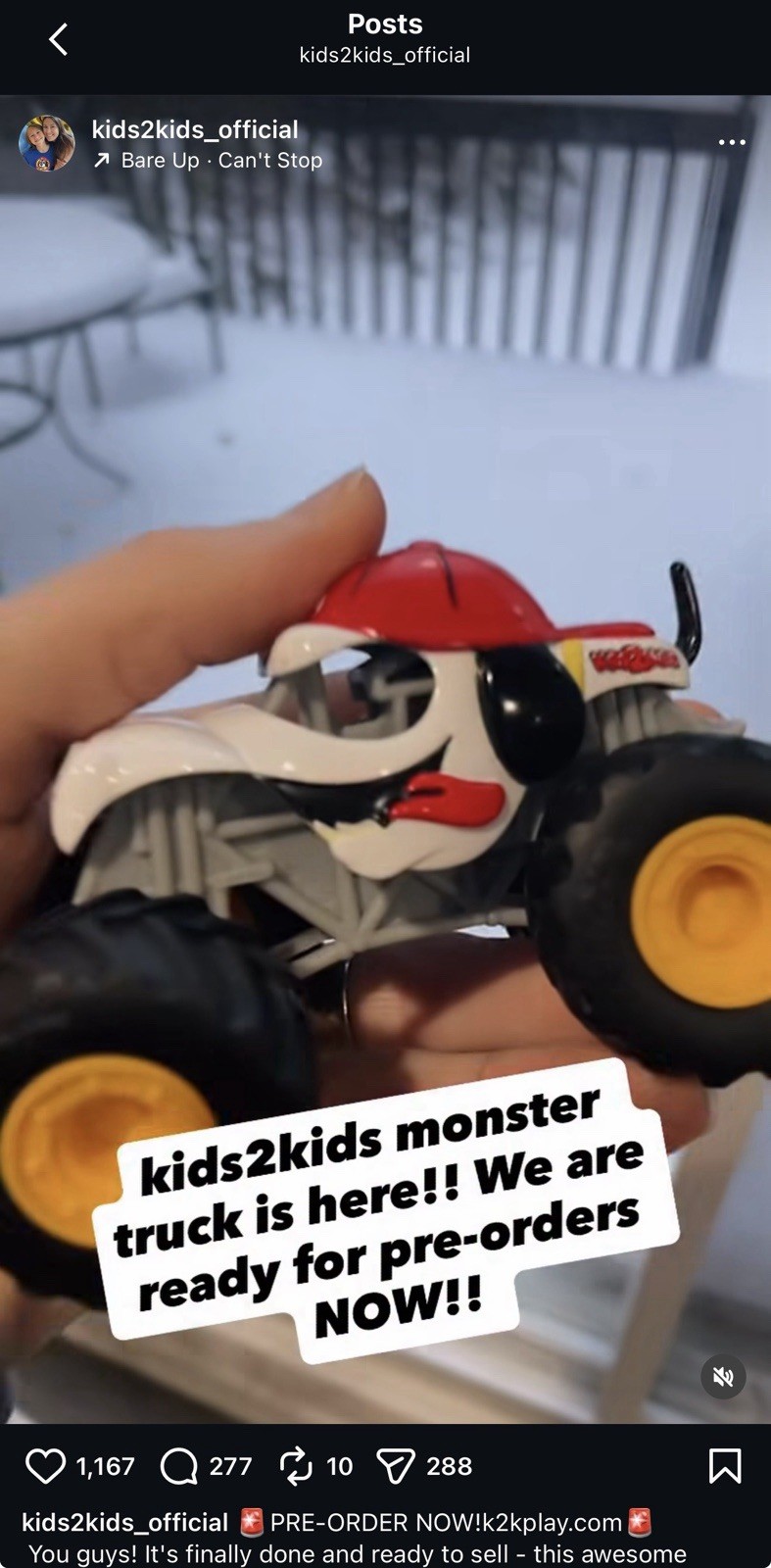Kids2Kids YT Channel Official Monster Truck LE 5000