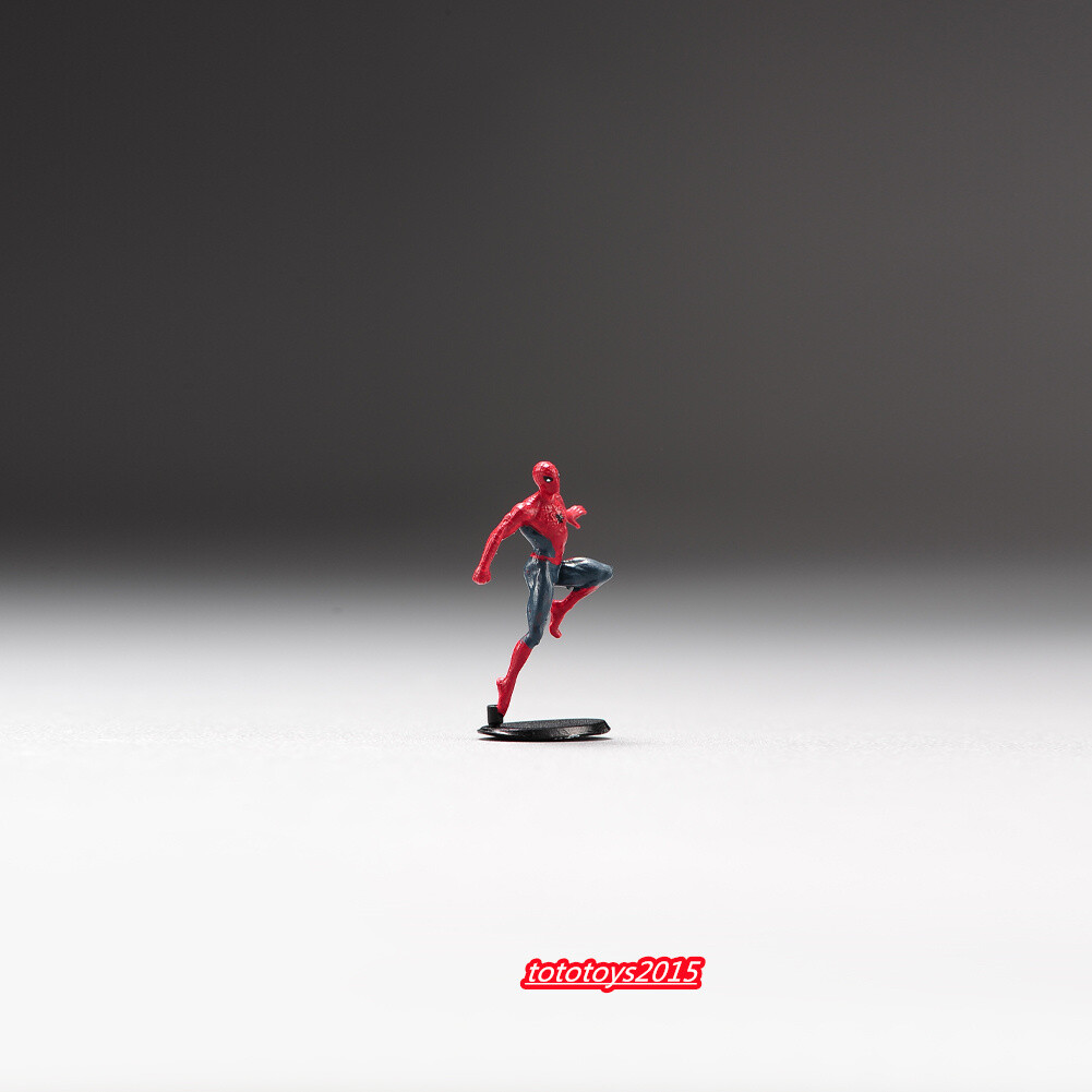 1/64 Spiderman Scene Miniature Figures Doll For Cars Vehicles Street Model Toy