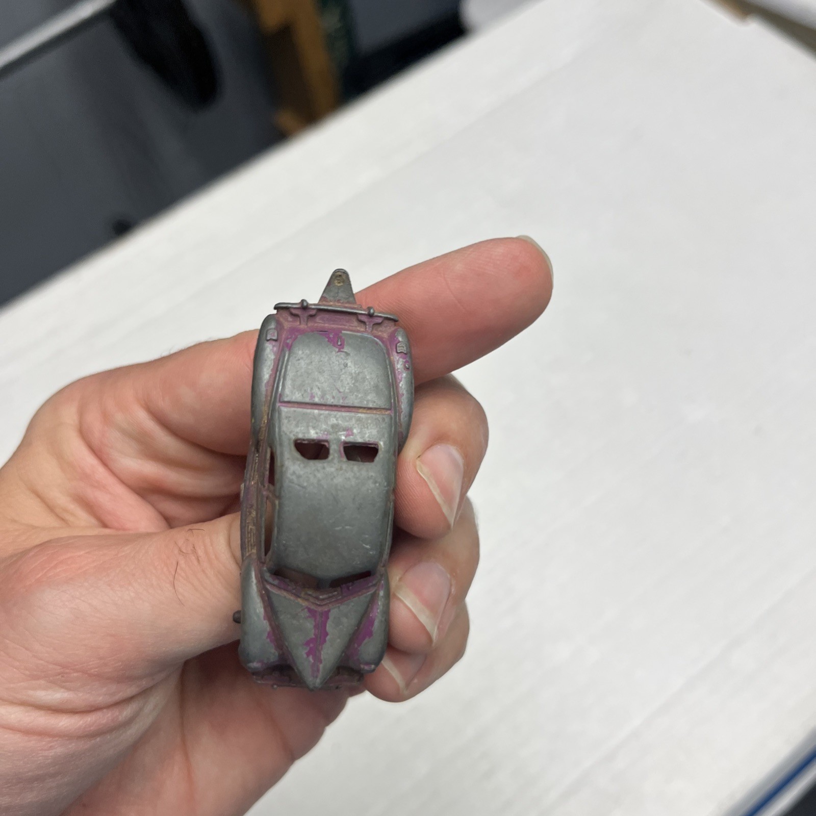 Vintage 1940 Tootsie Toy Purple Ford Coupe Made in the USA