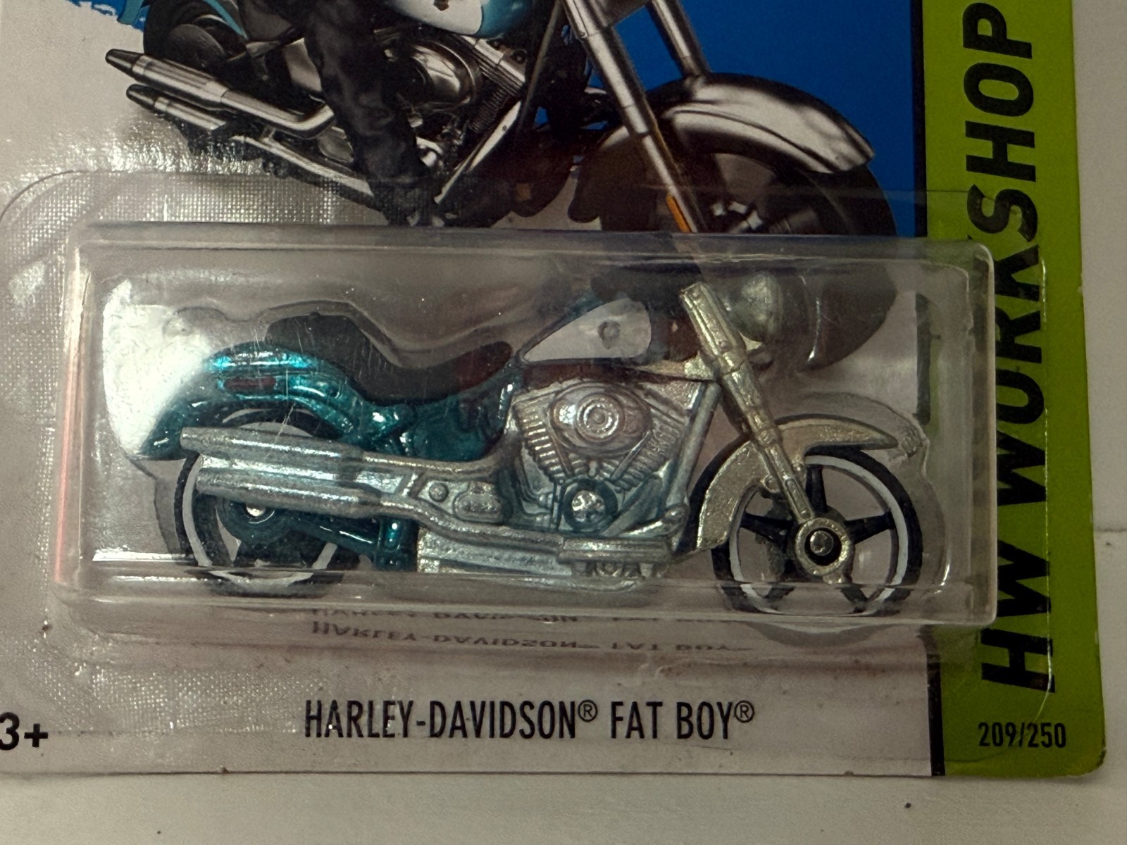 2014 HOT WHEELS SUPER TREASURE HUNT HW WORKSHOP HARLEY-DAVIDSON FAT BOY 1:64
